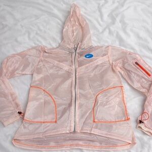 Nike Lightweight Pink Sheer Windbreaker Jacket – Women’s